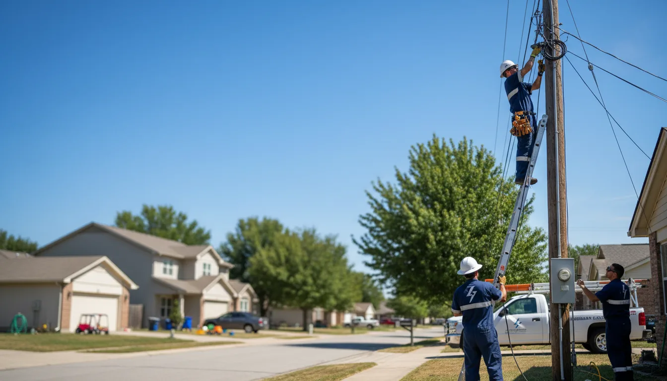 Residential electrician providing installation services in Binford, ND
